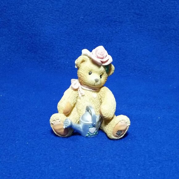 Cherished Teddies Rose Everything Is Coming Up Roses Figurine 202886 No Box - Picture 1 of 10